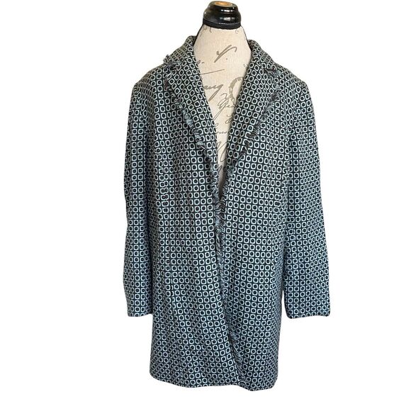 Worthington Womens Blazer Jacket Plus Size 16W Frayed open Retro Fall Autumn Mod - Picture 2 of 16